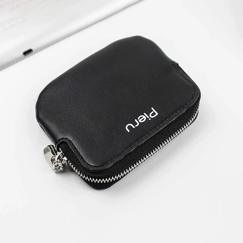 

Solid Color Fashion Card Case Gift Money clips Mini Small Money Bag Zipper Card Holders Women Coin purse Card Pouch