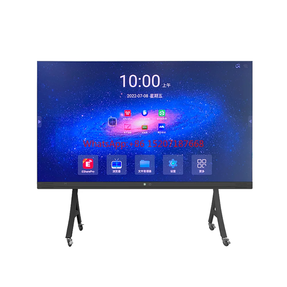 Smart 4K Flat Led Tv Panel Pantalla With 4:3 Screen User-Friendly Built-In Android Control System For Meeting Room