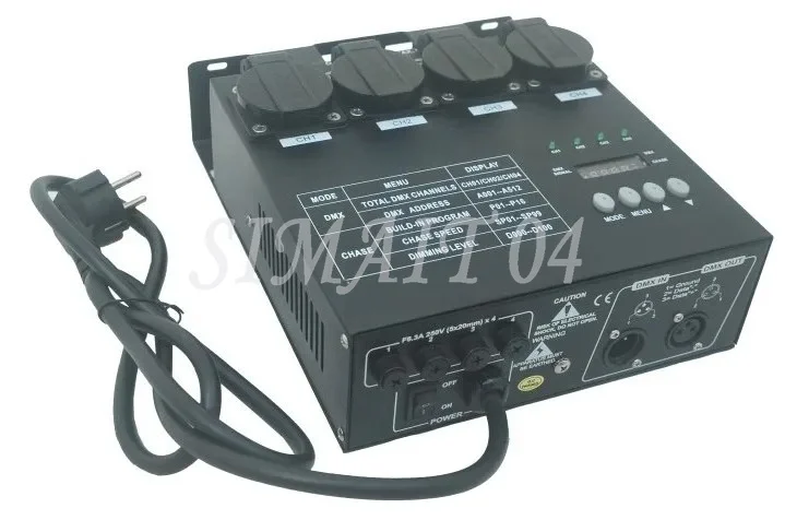 LED Controller Digital 4 Channel DMX Dimmer Pack