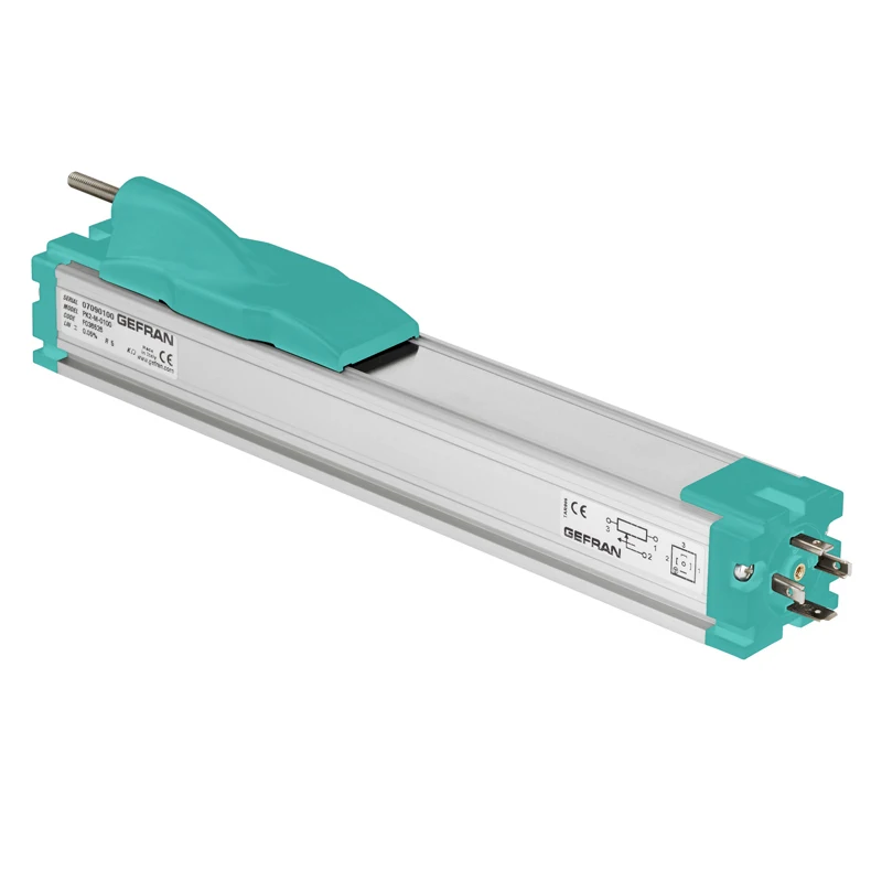 GEFRAN PK PKM SERIES 100mm to 2000mm PK-M-0750 PK-M-1250 RODLESS SLIDE TYPE DISPLACEMENT TRANSDUCER POSITION SENSOR
