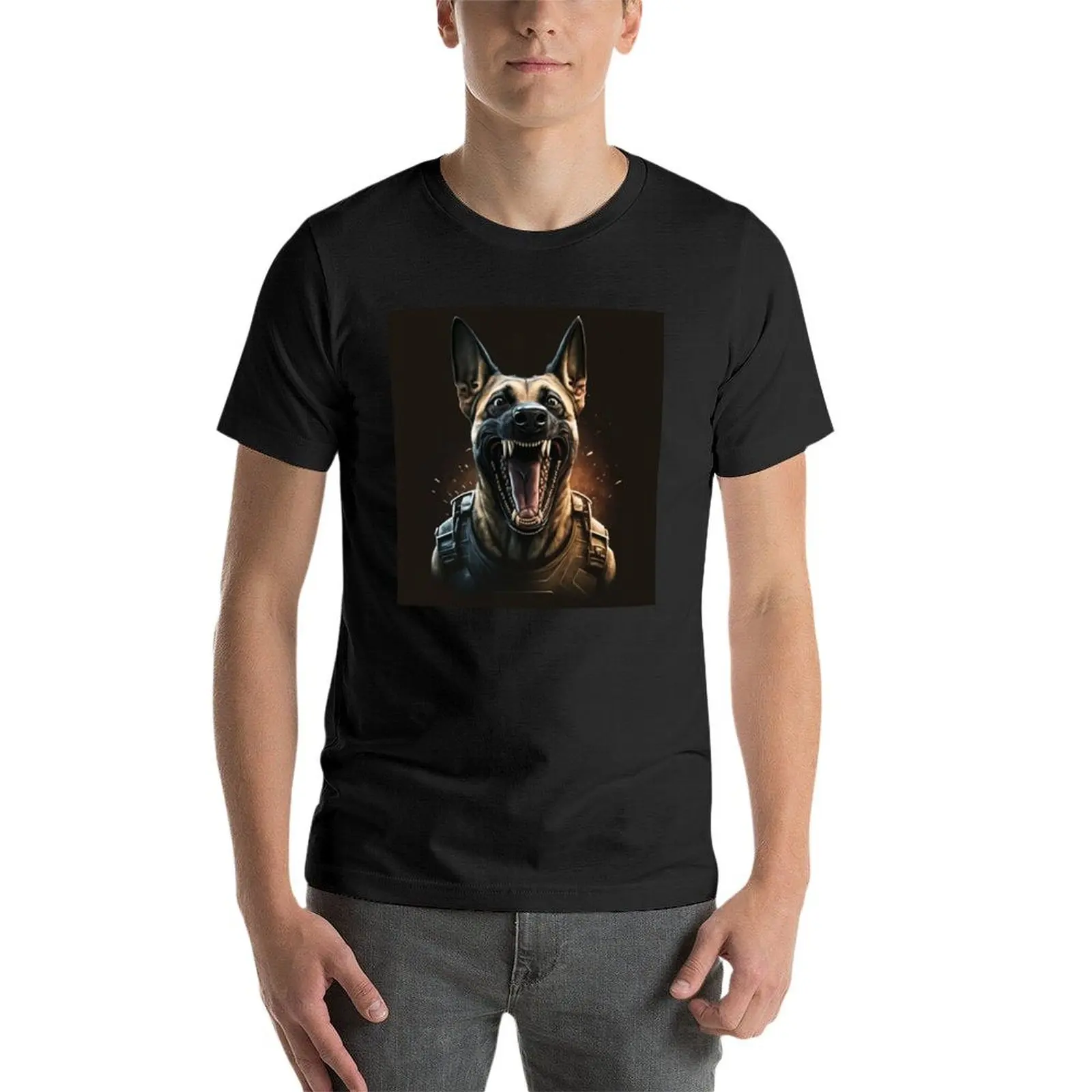 Belgian Shepherd Malinois Fantasy T-Shirt cute tops summer clothes mens t shirts