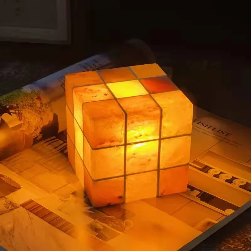 Salt Lamp Night Light Charging Touch Dimming Romantic Bedside Atmosphere Creative Gift Light