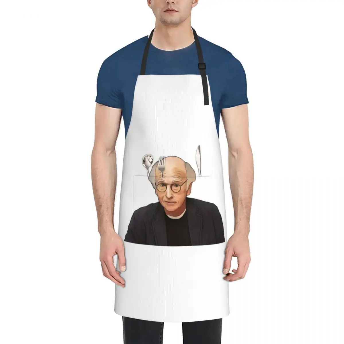 Larry David Apron Customizable Woman waiter Kitchen Handle For Women for women halloween Apron