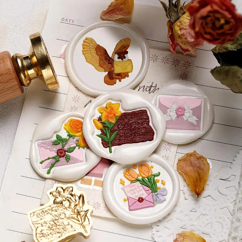 رأس ختم شمع ورنيش النار ، خمر ، ختم ، النحاس ، ديي ، الطرف ، دعوات الزفاف ، بطاقات ، مغلف ، ديكور القصاصات #2