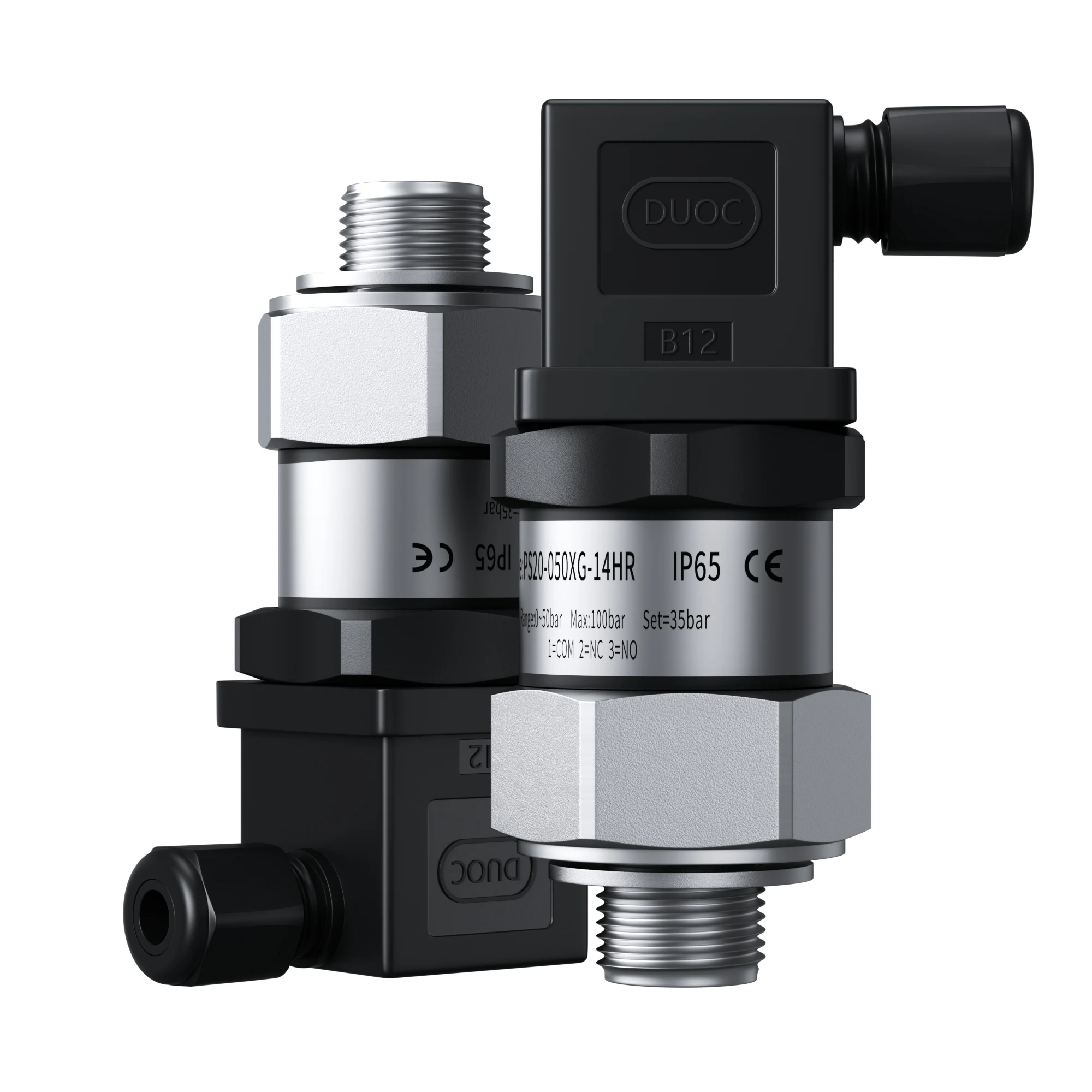 Water Pump Pressure Switch 1-12bar 10-100bar Mechanincal Pressure Controller M20*1.5 Compress Pump Pressure Switch Controller