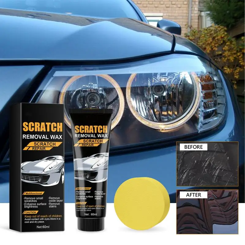 Car Scratch Remover Wax Sealant Protection 60ml Effective Easy Professional Car Wax Scratch Remover For Moderate Scratches