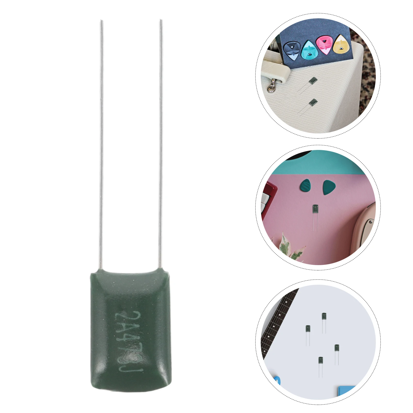 

10 Pcs Musical Instrument Electric Guitar Tone Capacitor Metal Classical Capacitors