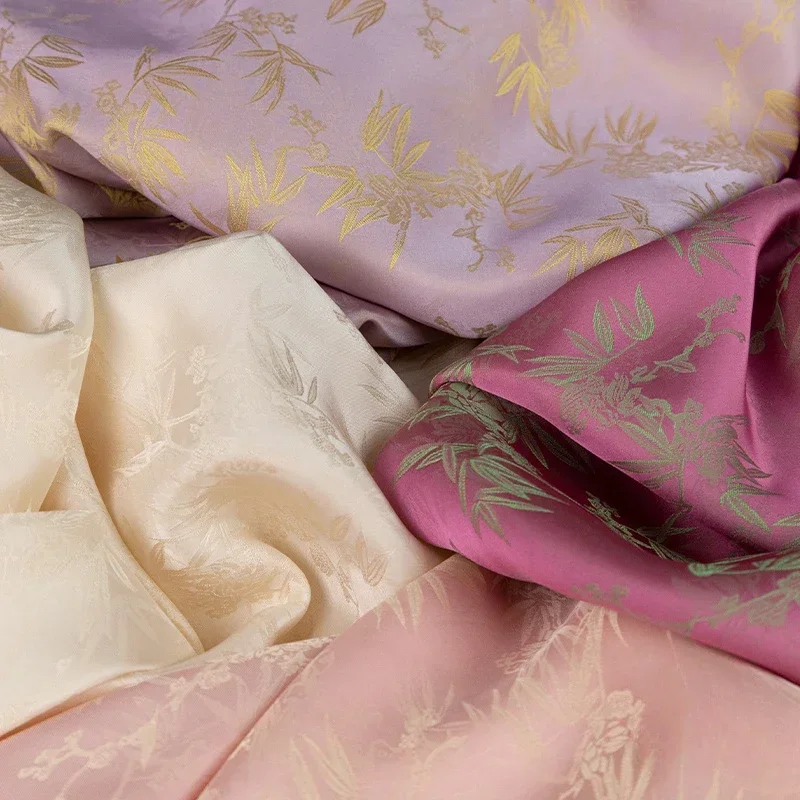 

Новая китайская жаккардовая ткань в национальном стиле, атласная вискоза, костюм Тан, куртка, пальто, Cheongsam, двухцветная ткань из искусственного шелка и ацетата