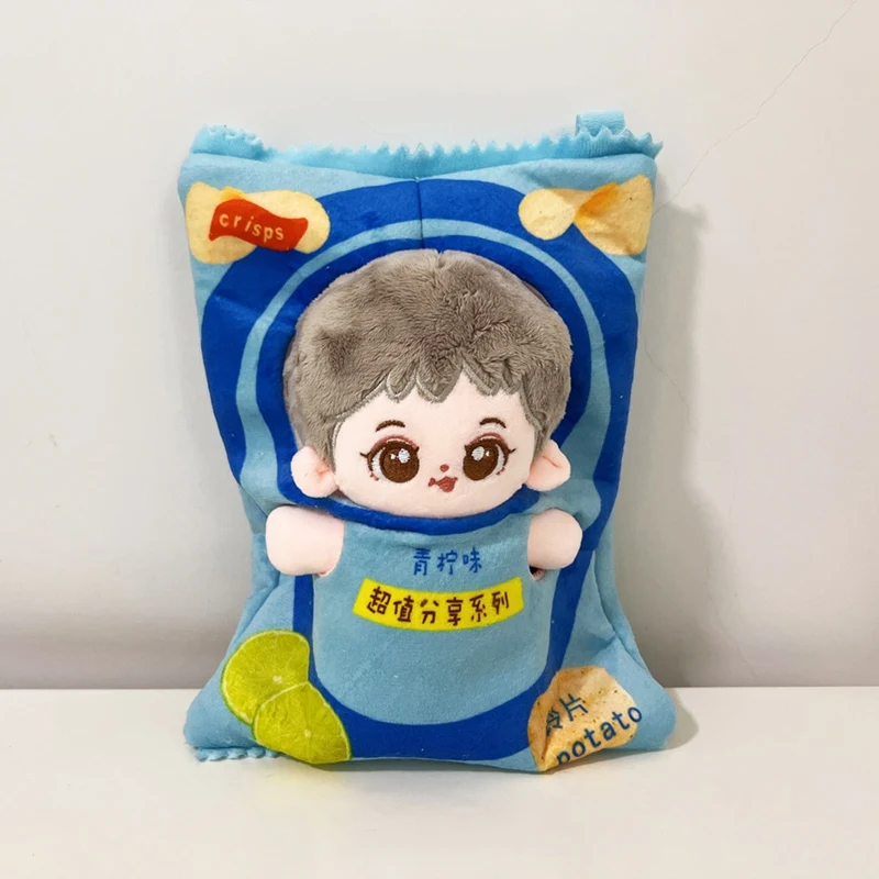 Kawaii رقاقة البطاطس الحزم حقيبة ساعي همبرغر حقيبة كروسبودي اكسسوارات ل 20 سنتيمتر أفخم القطن المعبود الدمى هدية جمع
