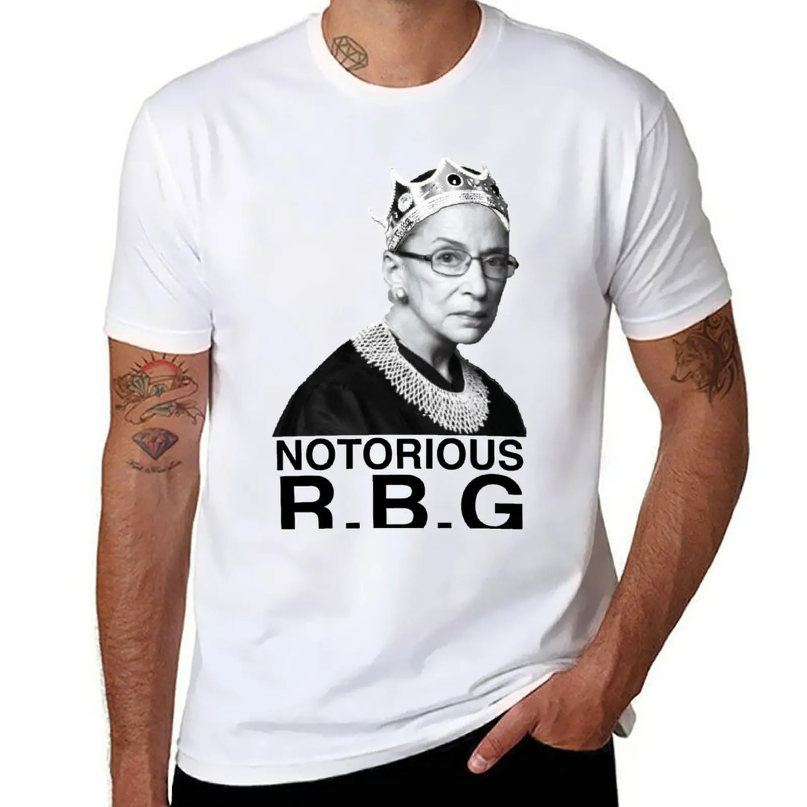 

notorious rbg T-Shirt cotton t shirts man 100% funny t shirts cotton T-Shirt