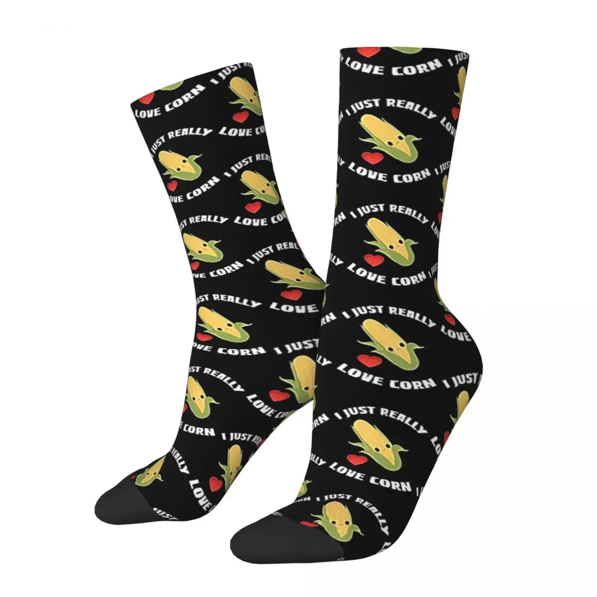 

Corn On The Cob, I Just Really Love Corn Socks Harajuku High Quality Stockings All Season Long Socks Accessories Unisex Gifts