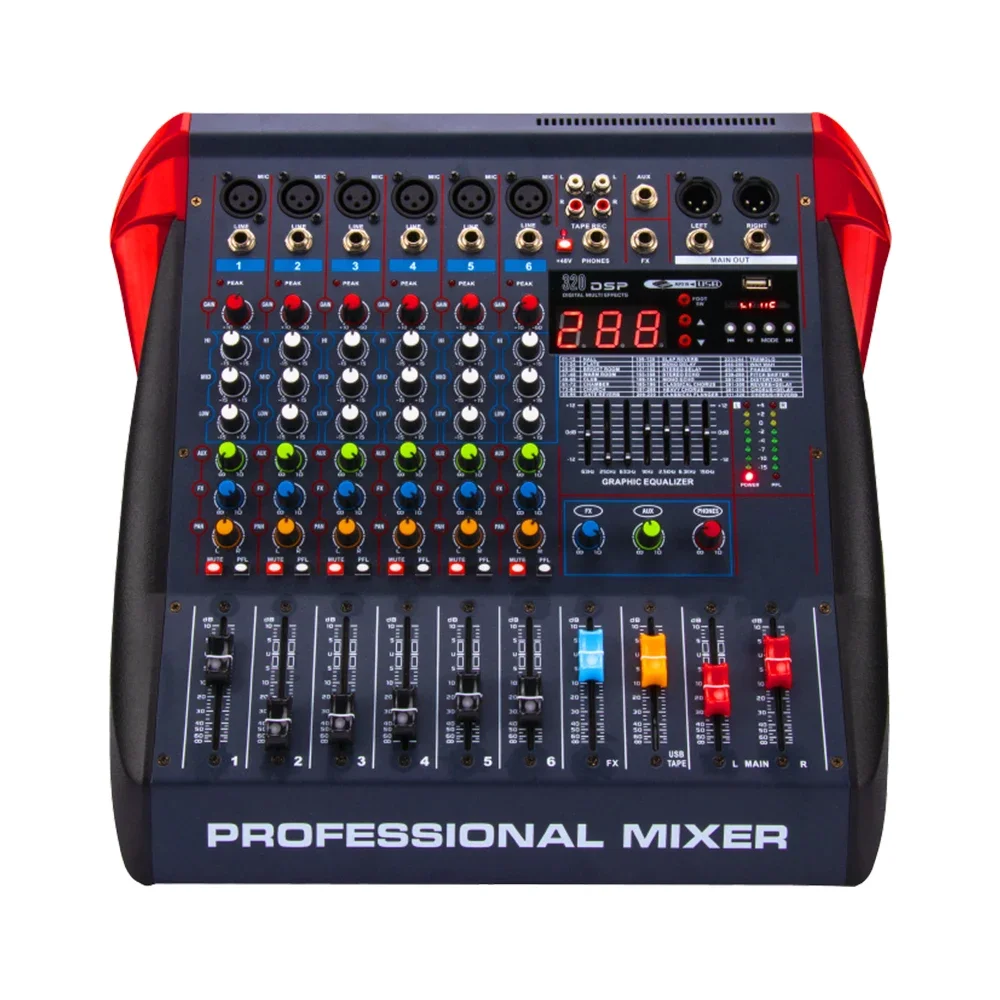 12 channel audio mixer computer recording live home band stage USB Bluetooth MP3 playback mesa de som