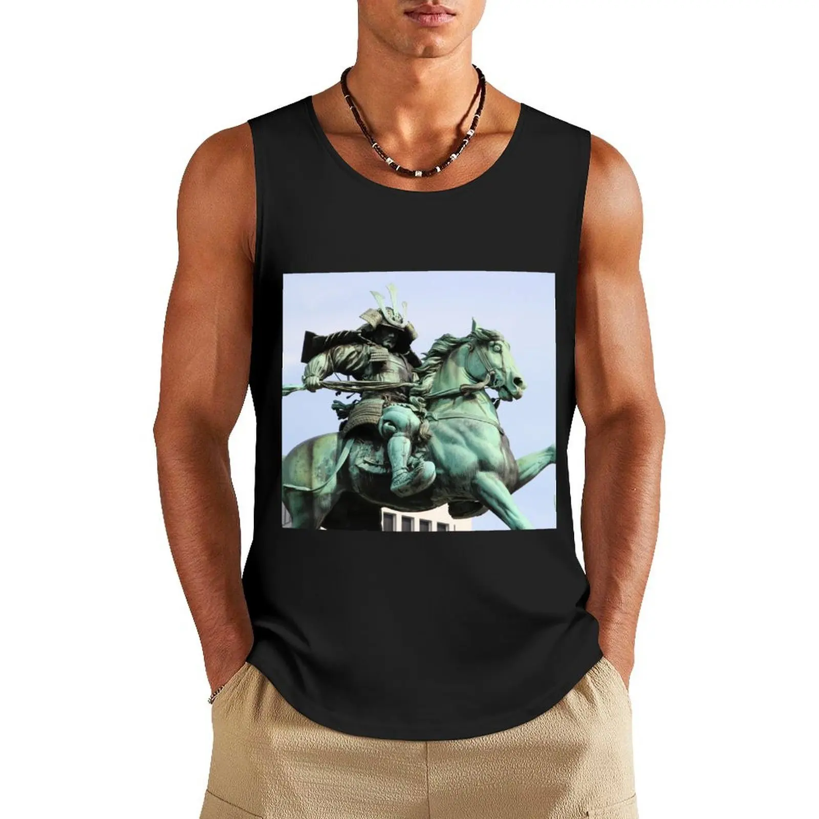 Статуя Kusunoki Masashige майка мужская спортивная одежда тренажерный зал мужская мужская одежда