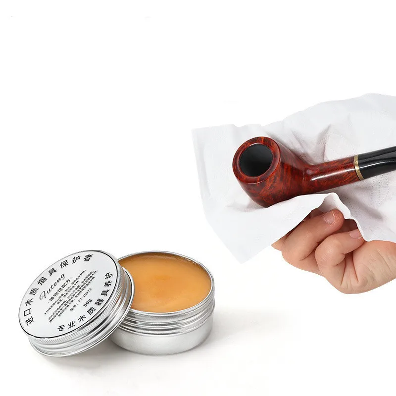 50g Smoking Pipe Polish Palm Tobacco Pipe Making Material Carnauba Cleaning Ointment Wax