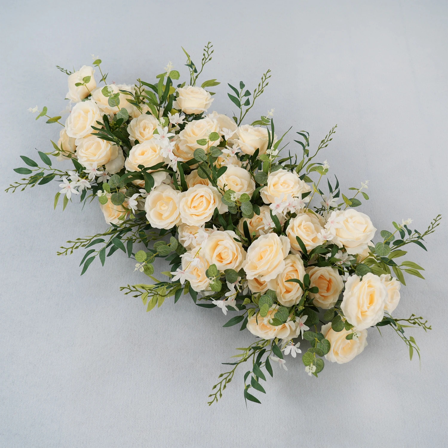 

Uflower Champagne Rose Flower Row Artificial Flower Wedding Arch Decoration Floral arrangement Wedding birthday Background Decor