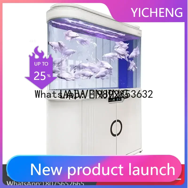 

Большой изогнутый аквариум для золотых рыбок из экологически чистого китайского стекла, 1,2/1 метр