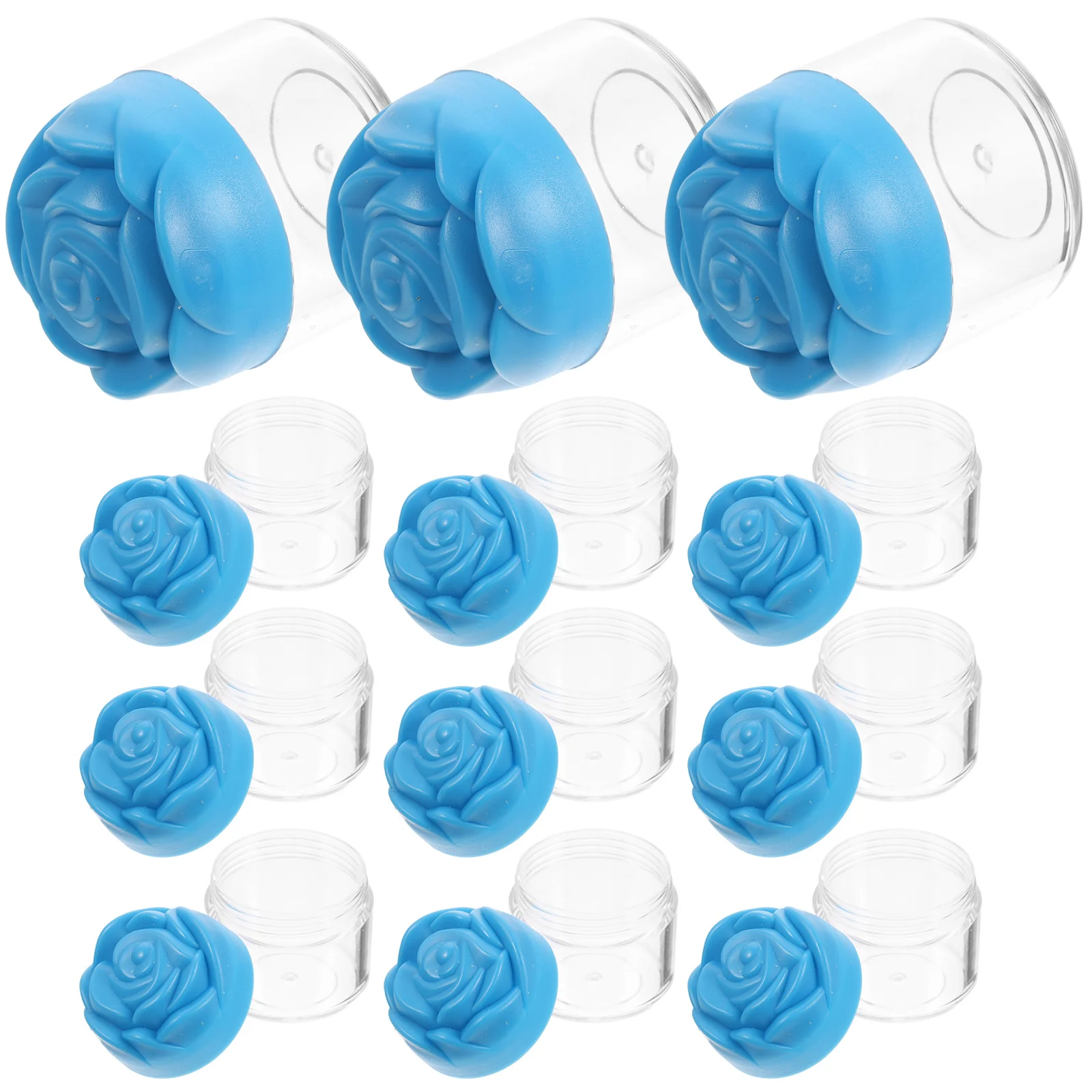 

12Pcs 20G Transparent Plastic Face Cream Jars Leakproof Lid Travel Storage Containers for Creams Lotions Oils Skincare Travel