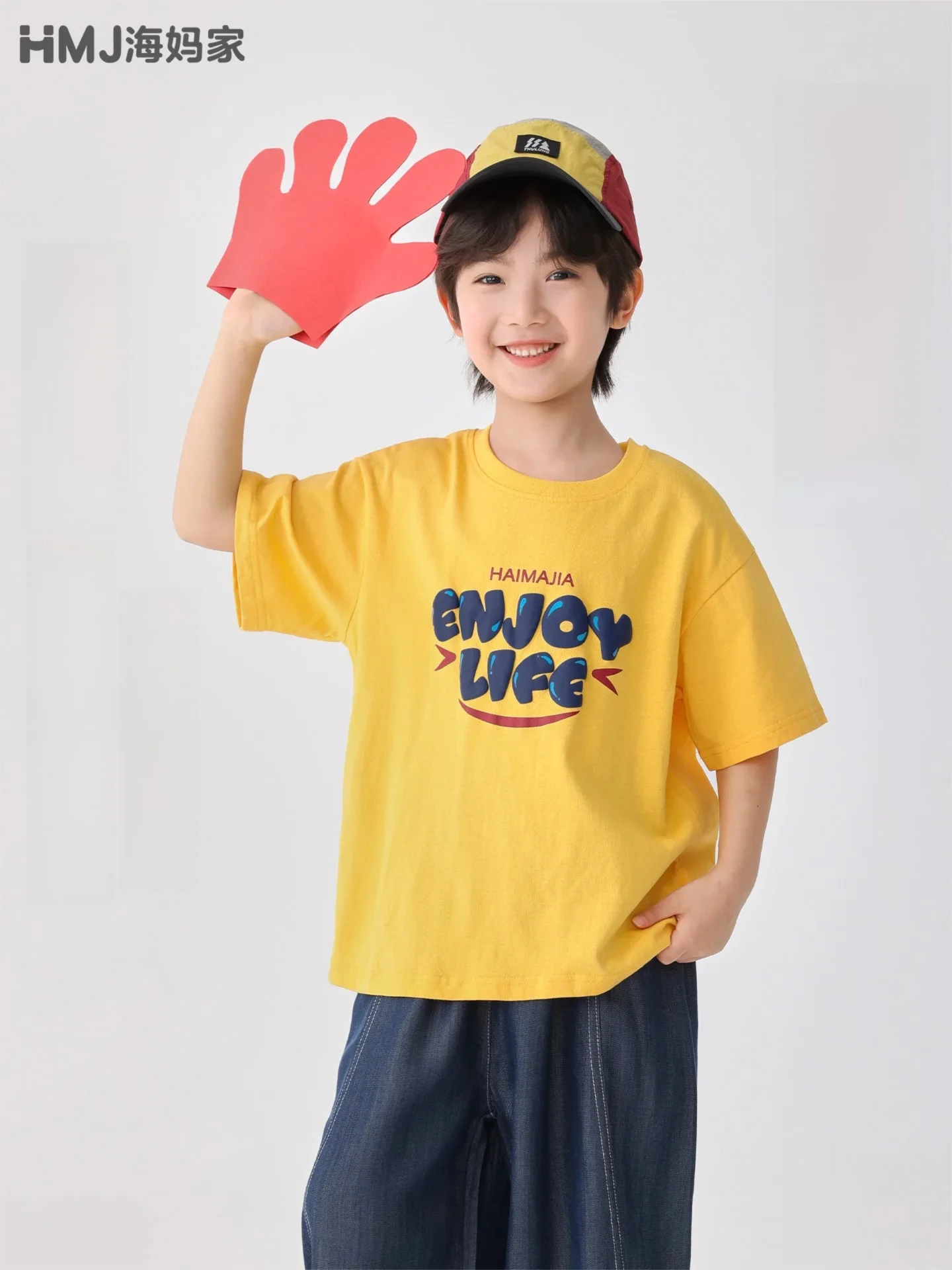 

Summer Children's Clothing Cotton Letter Print Short Sleeve T-Shirt for Older Kids New 2026 Seasonal Wear for Boys And Girls