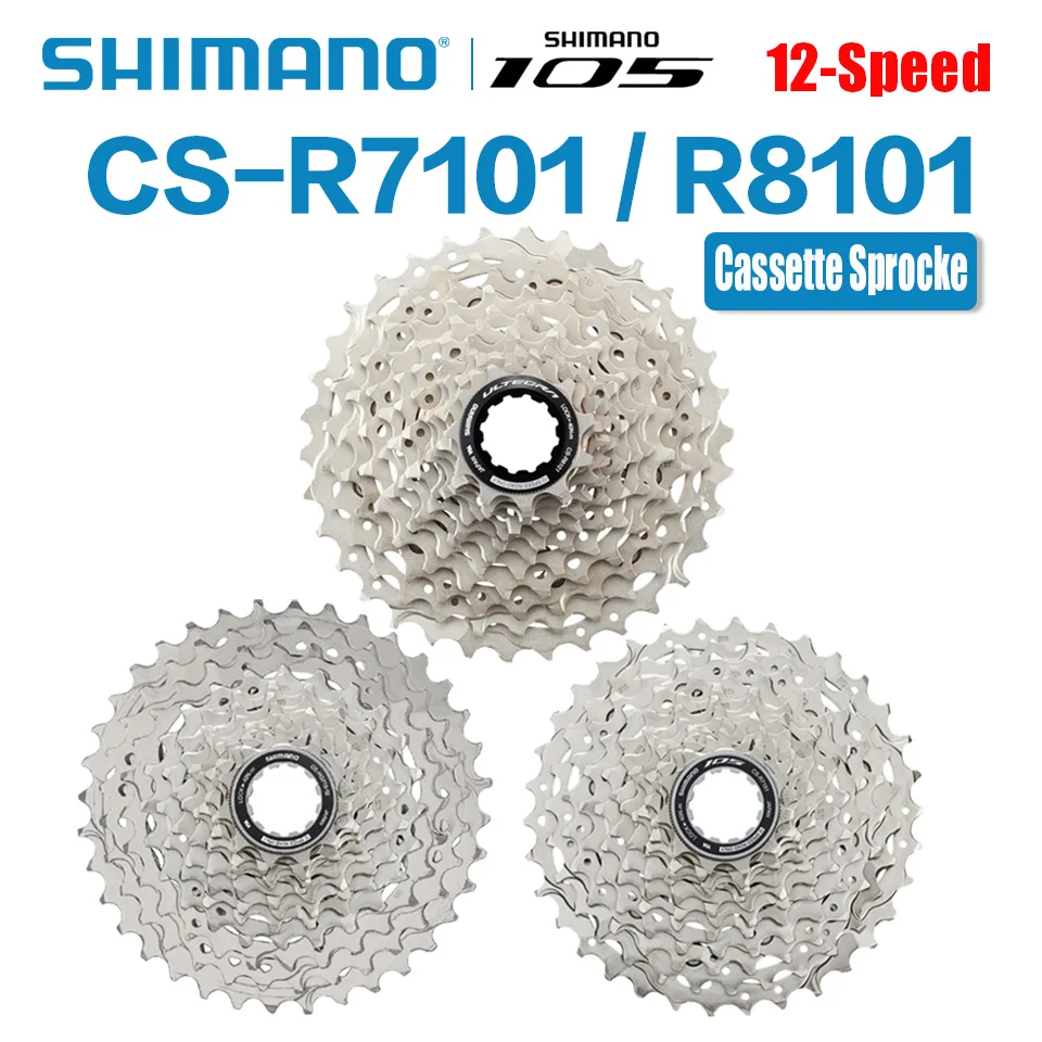AliExpress Shimano SHIMANO 105 UT R7101 R8101 HG710 12 Speed Road Cassette Sprocket 34T 36T Freewheel Sprocket for Road Bike