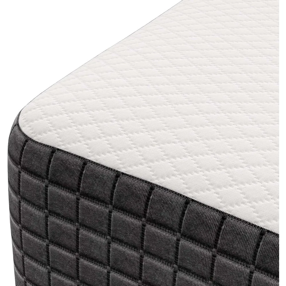 مرتبة مزدوجة من إسفنج الذاكرة مملوءة بالجل - معتمدة من CertiPUR-US، سميكة 14 لراحة ودعم مثالي #5