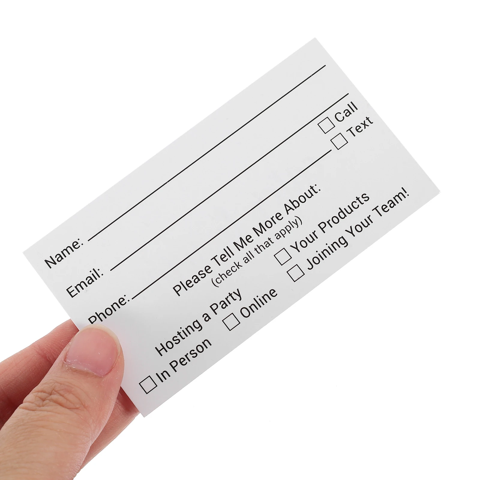 

100Pcs Blank Raffle Cards Multi-Use Entry Form Cards Events Trade Shows Auctions Festival Voting Ballot Supply