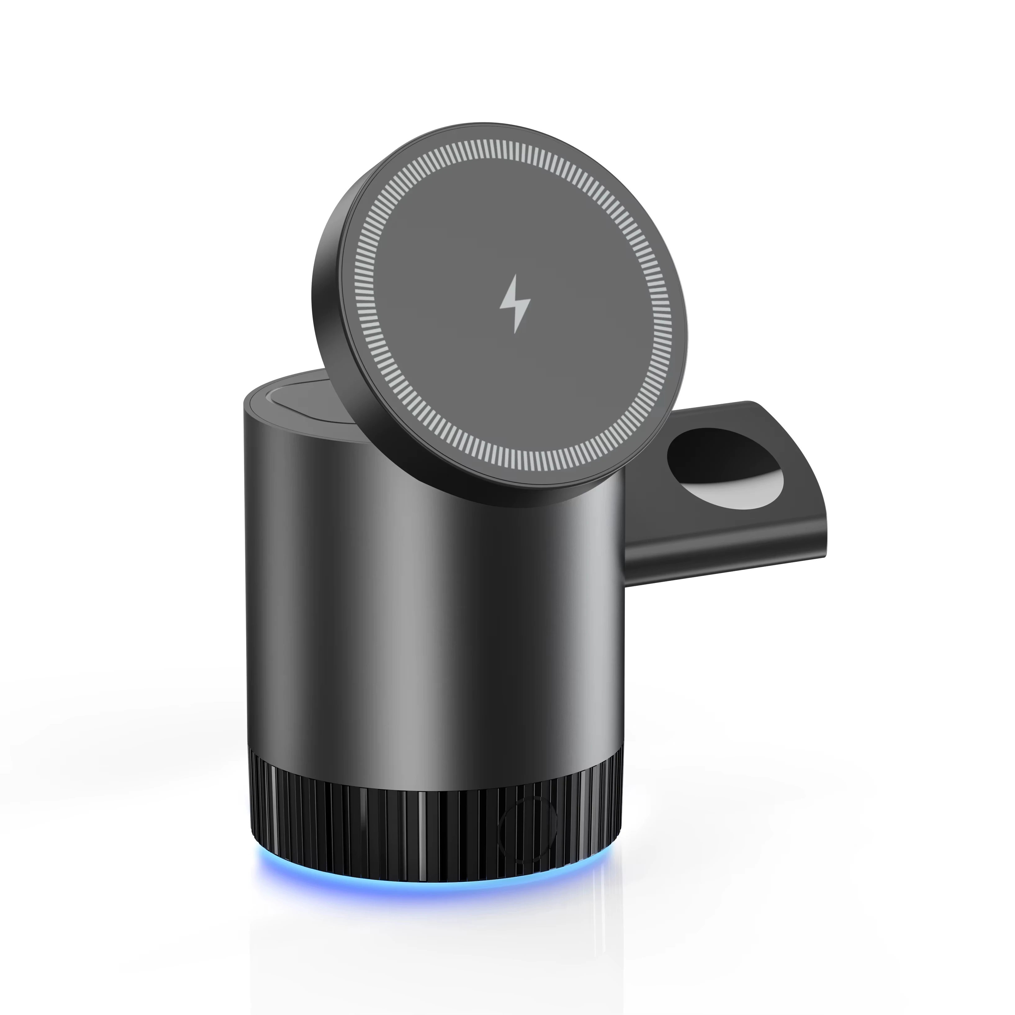 15W 3-in-1 Foldable Cube Aluminium Alloy ABS Magnetic Charging Stand iPhone Wireless Charger Multifunction Chargers