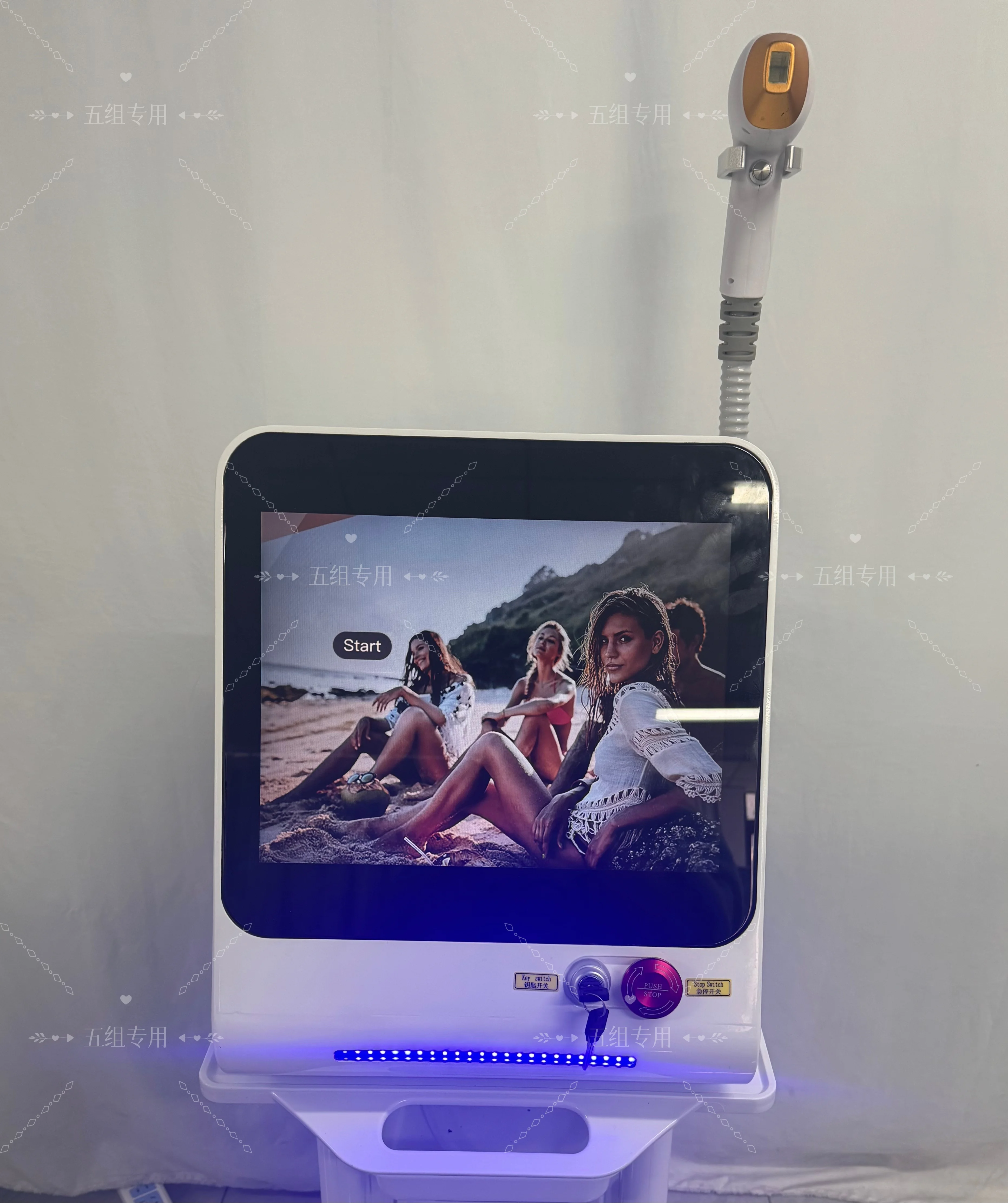 Portable 808 3wave Diode Laser Permanent Hair Remove Fast Depilation Painfree Follicle Penetration Skin Rejuvenation Device