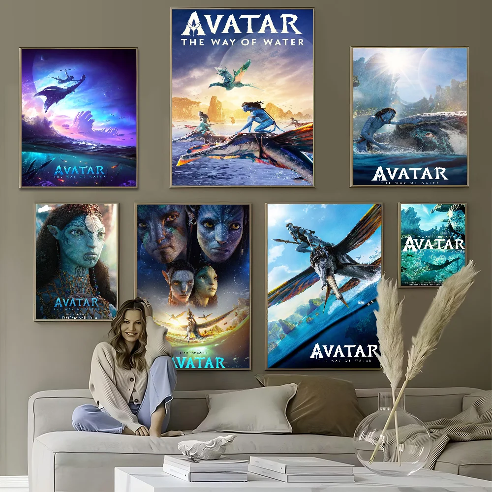 

A-Avatar 2 Movie Posters And Prints Canvas Printing Wall Art Picture For Living Room Home Decor Gifts