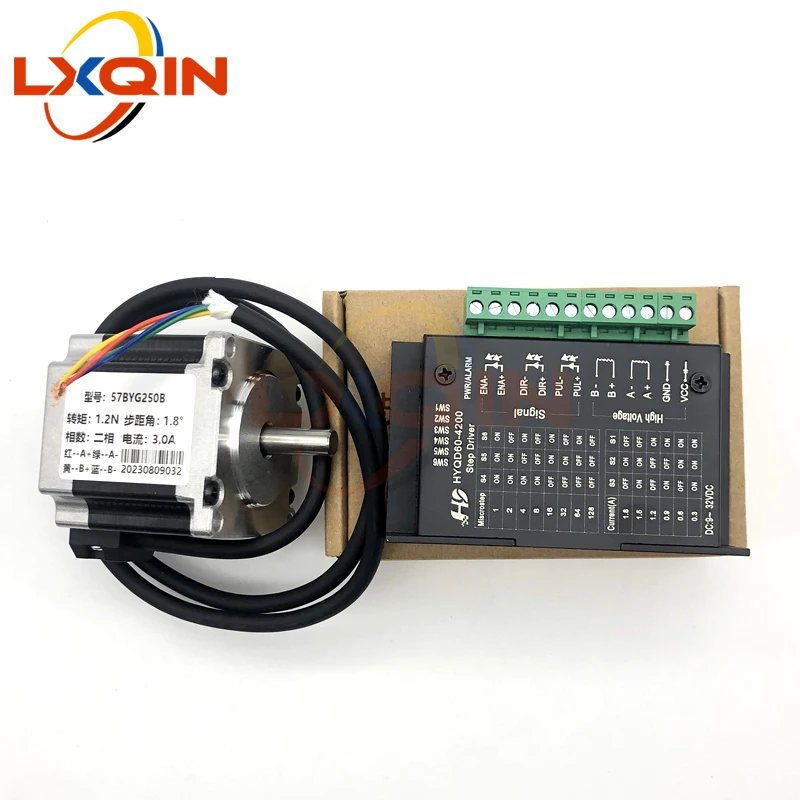 

Шаговый двигатель принтера LXQIN с драйвером HYQD60-4200 для головки Epson i3200 xp600 для двигателя подачи бумаги широкоформатного принтера