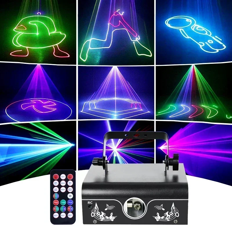 DJ Disco light stage strobe light RGB LED projector party light holiday lighting for Xmas Birthday Animation Lighting