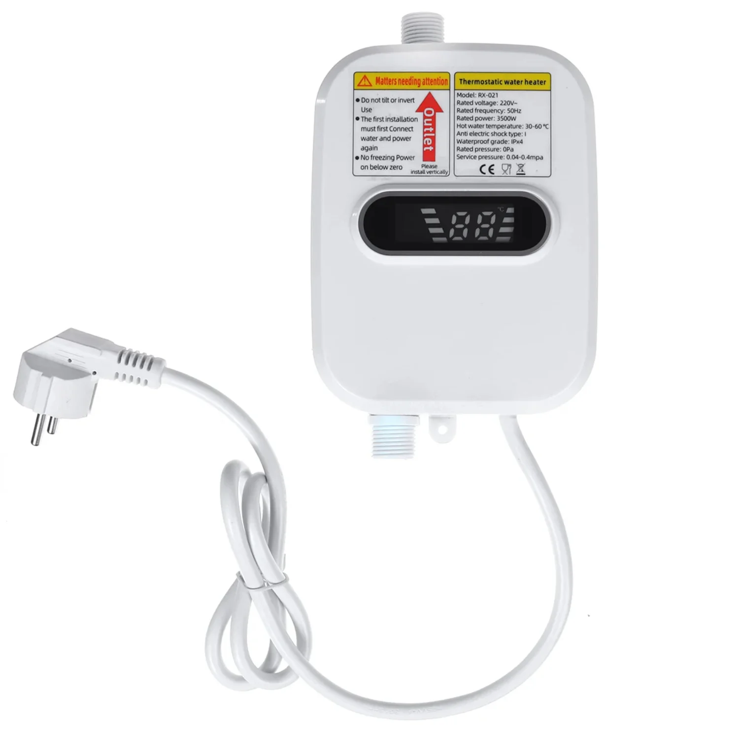 3500 واط Tankless سخان المياه صنبور دش لحظة سخان المياه الحنفية التدفئة فورية الماء الساخن للمطبخ والحمام