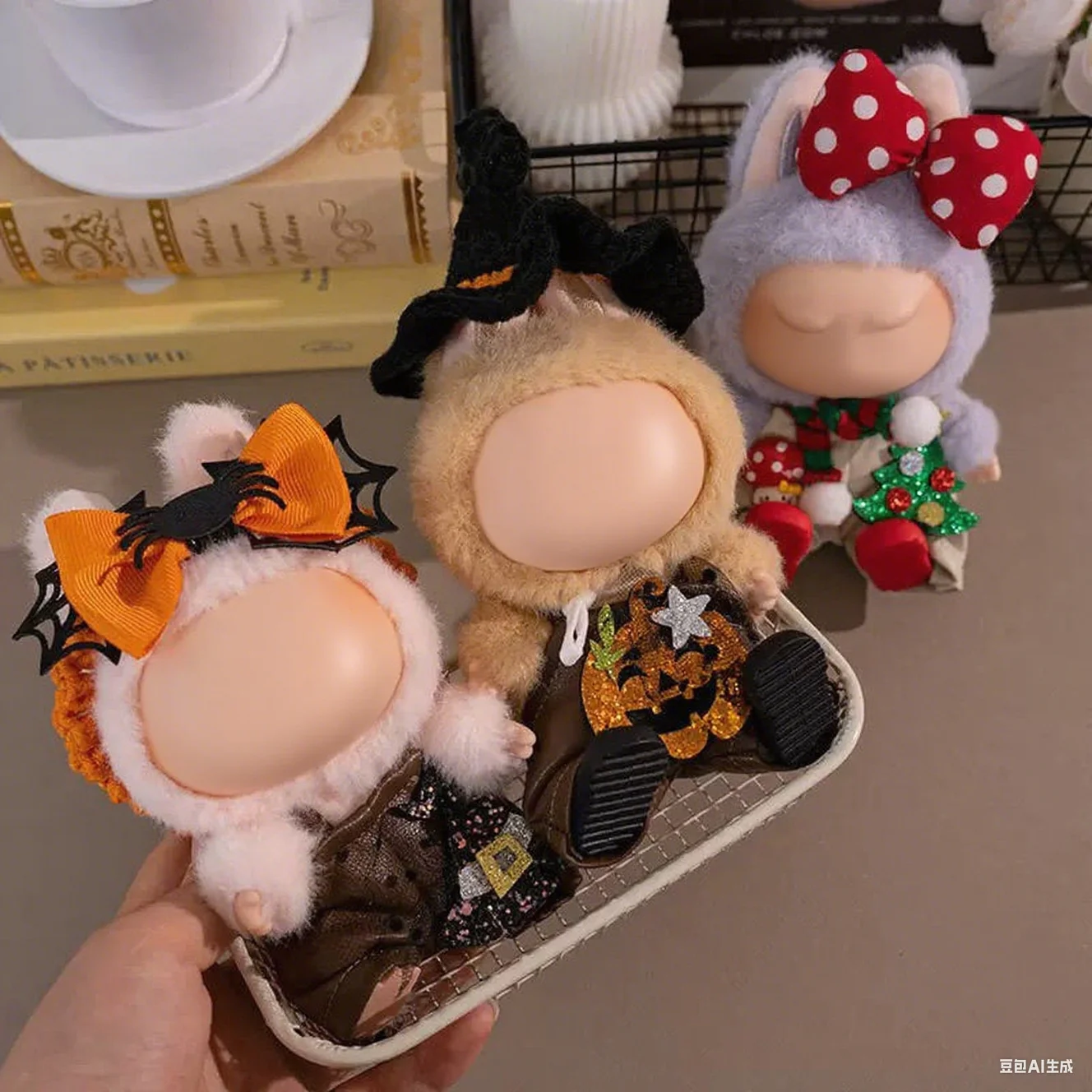 

Anime Doll Clothes for 17cm Labubu Doll Outfits Designer Luxury Halloween Set Clothes Toy Labubu Clothe Doll Accessorie