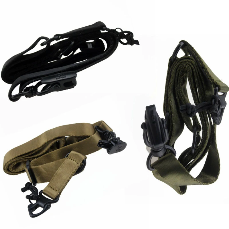 Tactical Equipment Adjustable Tactical Gun Rifle Sling MS2 mission rifle sling Strap With Hook Safety Belt