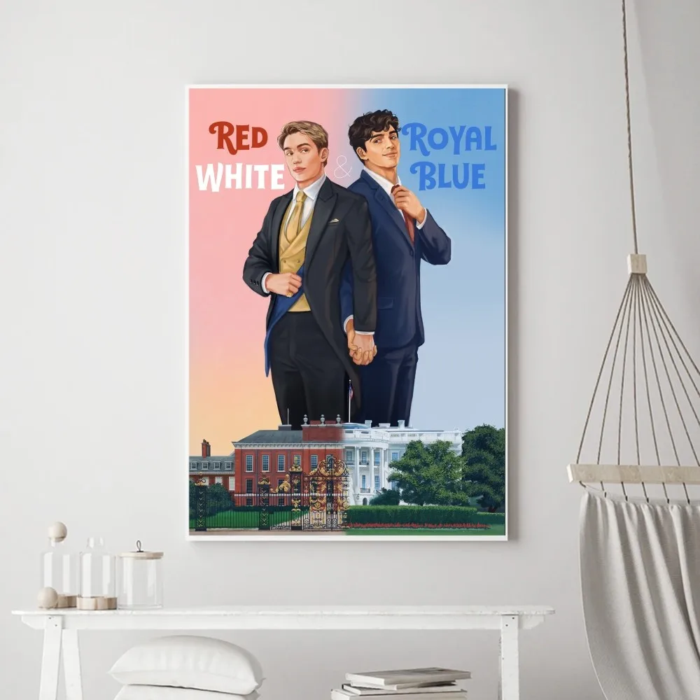 Hot Movie Red White & Royal Blue Poster Prints Poster Wall Painting Bedroom Living Room Wall Bar Restaurant Sticker Small