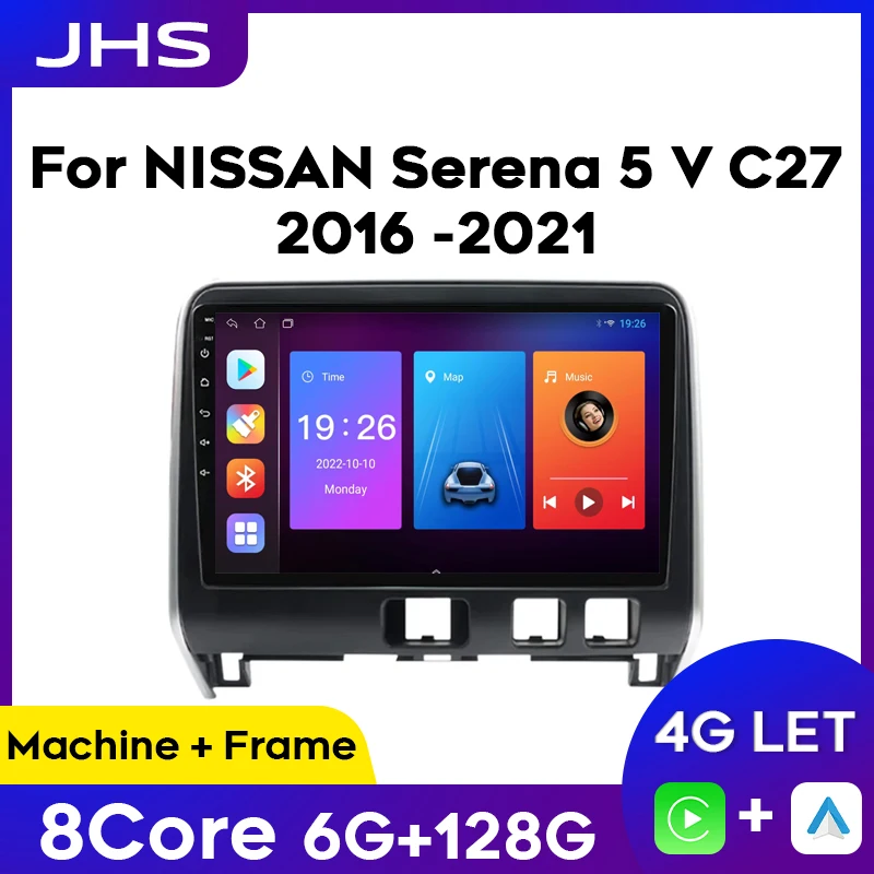 

Android Car Radio For Nissan Serena 5 V C27 2016 -2021 GPS Navigation Serero Wireless Carplay Auto Multimedia Video Player 2din