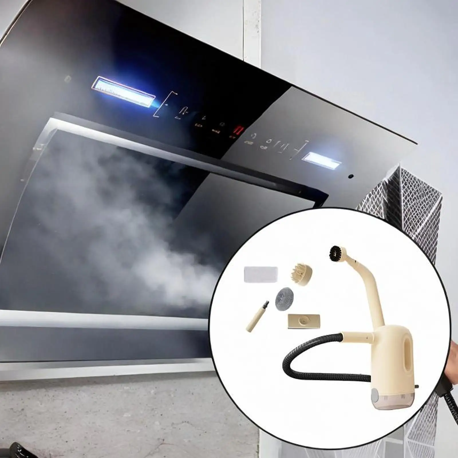 Limpiador a vapor para el hogar, tanque de agua de 300ml, disuelve rápidamente las manchas de eliminación tenaces, Mini vapor de alta presión para alfombra de ventana de cocina