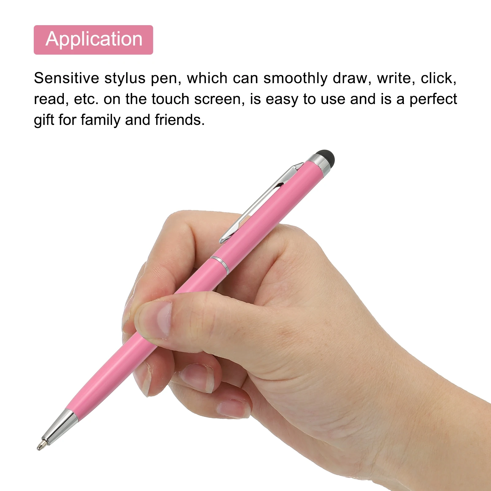 12/24Pcs Capacitive Touch Screen Stylus Pens Ballpoint Pen with Stylus Tip 2 in 1 Universal Capacitive Stylus Ink Pen for Phone