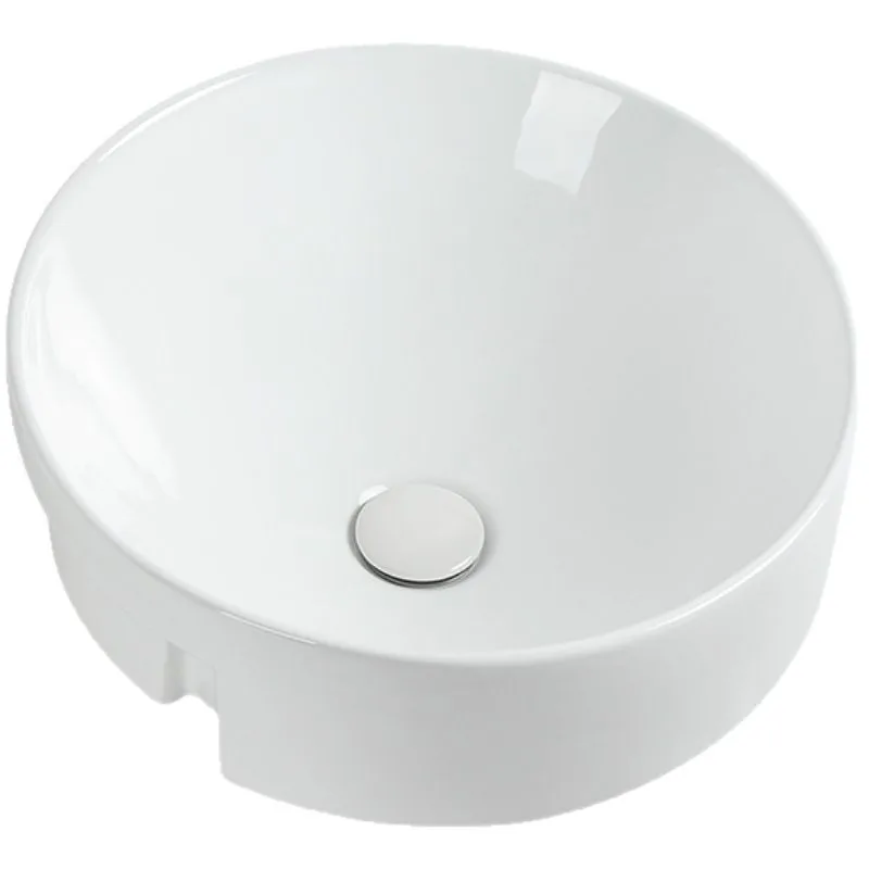 

Nordic semi-recessed washbasin, round washbasin ceramic washbasin
