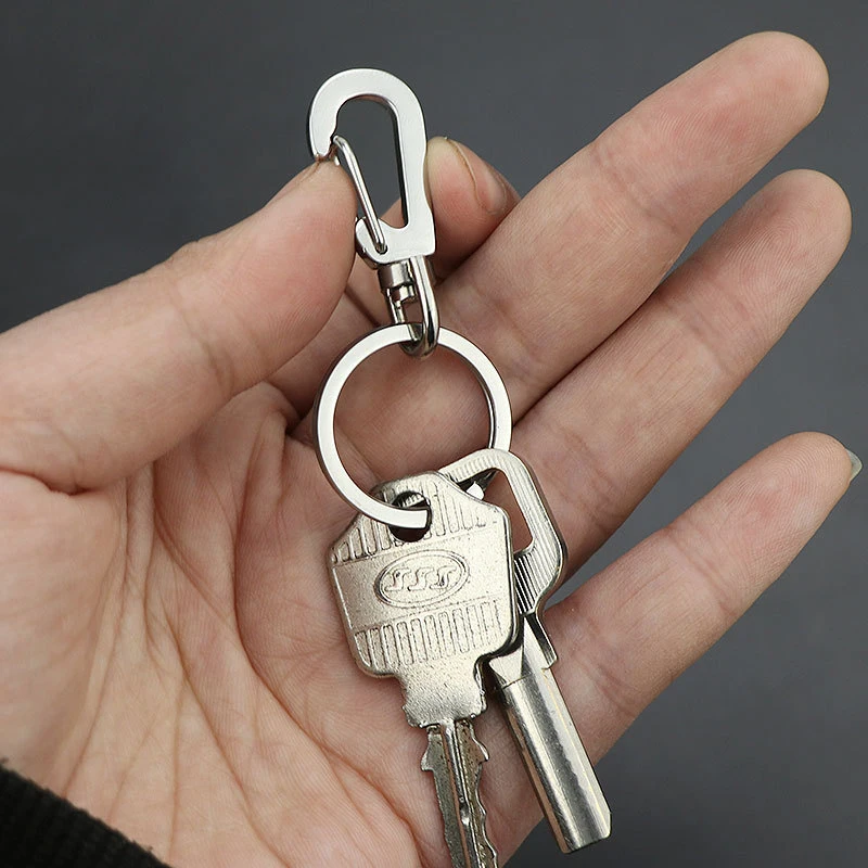 New Mini Spring Backpack Clasps Survival Climbing EDC Snap Hooks Keychain Zinc Alloy Carabiners Buckle Clips For Car Keys Finder