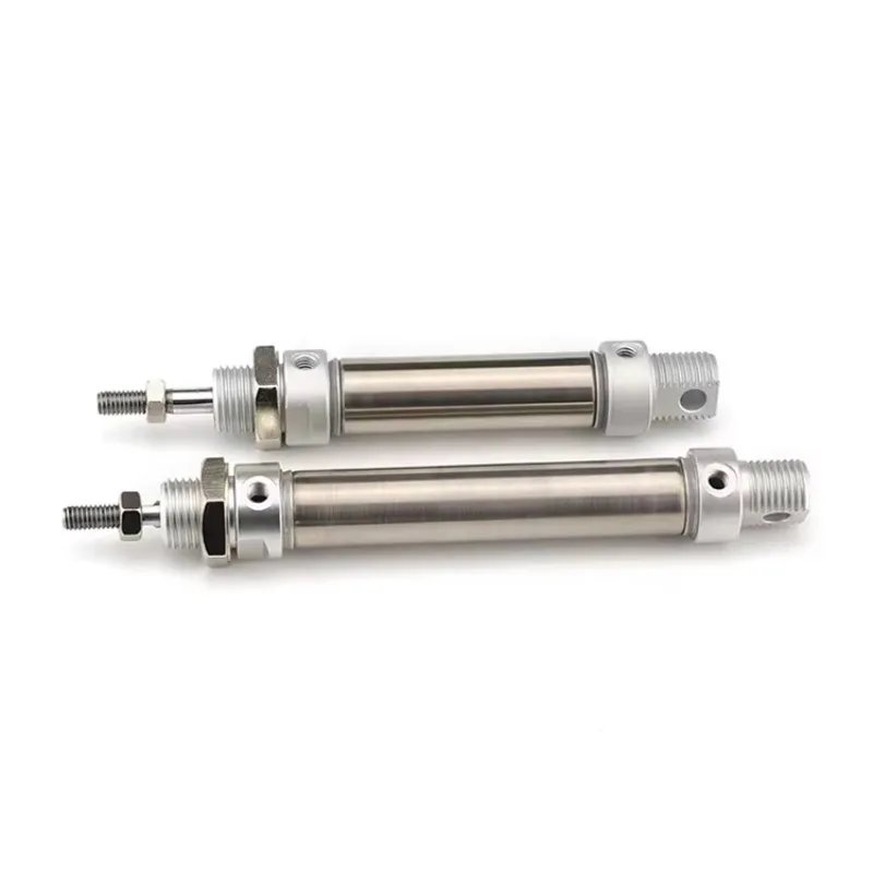 Miniature Aluminum Double Action Piston Cylinders  MA Series Compact Pneumatic Actuators for Precision Applications