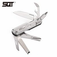BHBT Mini Multitool Knife EDC Multi-tool Pocket Knife Portable Outdoor Camping Multi Functional Tool With Detachable Clip