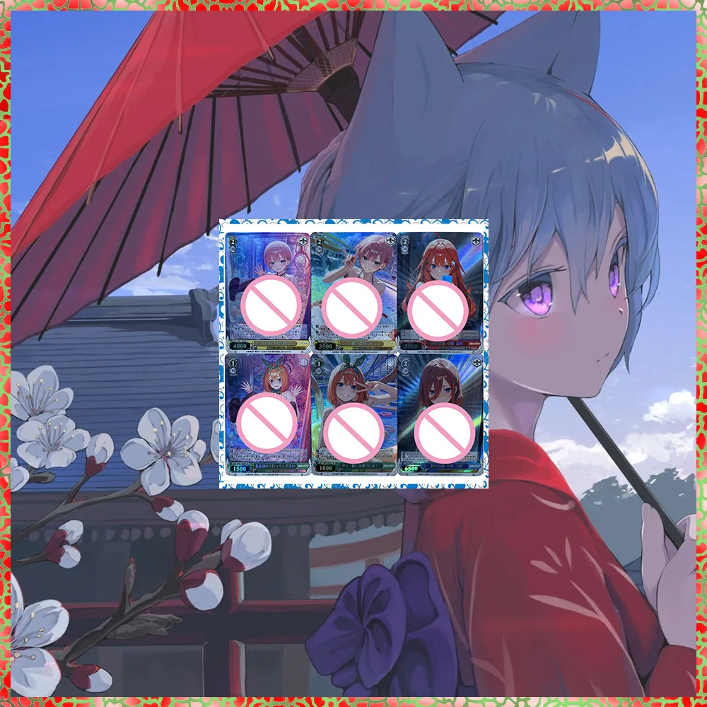 5PC/Set Collectibles Card DIY ACG Goddess Story Anime Nakano Nino Itsuki Miku Yotsuba Game Toys Holiday Birthday Gift