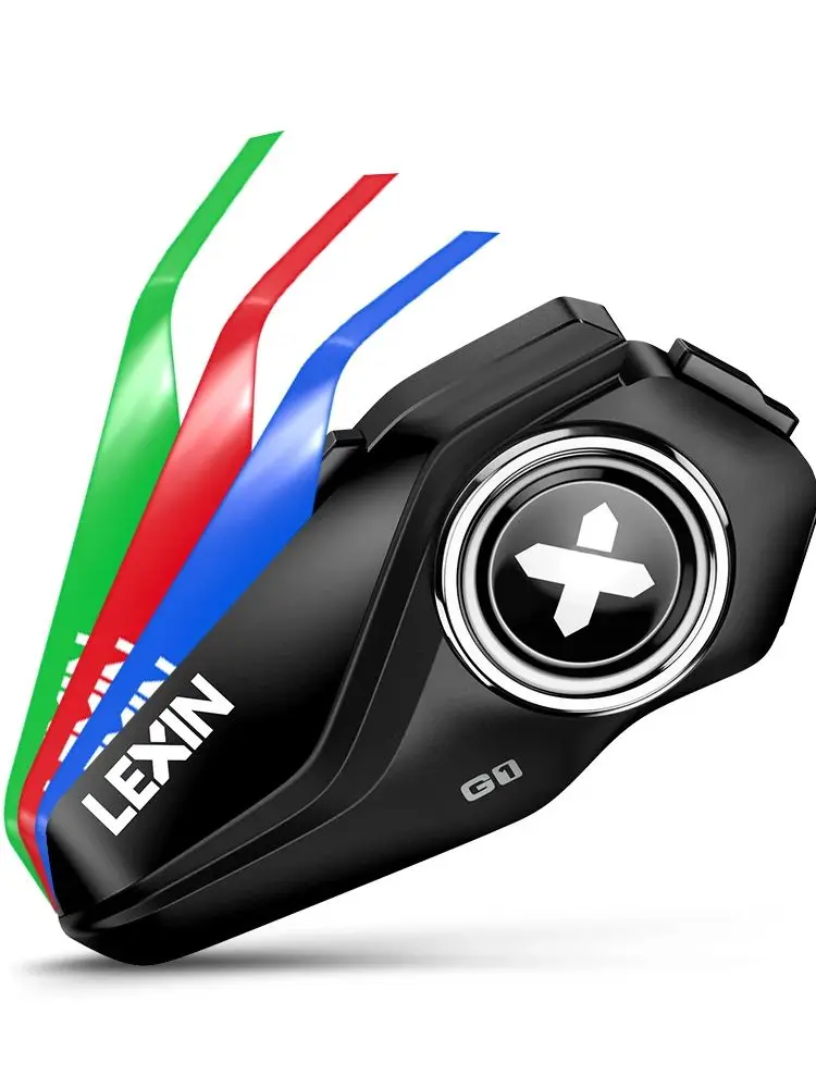 Lexin G1 Motorrad-Bluetooth-Headsets für Helme, Sprachunterstützung, Musik, IP67 wasserdicht, hochauflösende Lautsprecher
