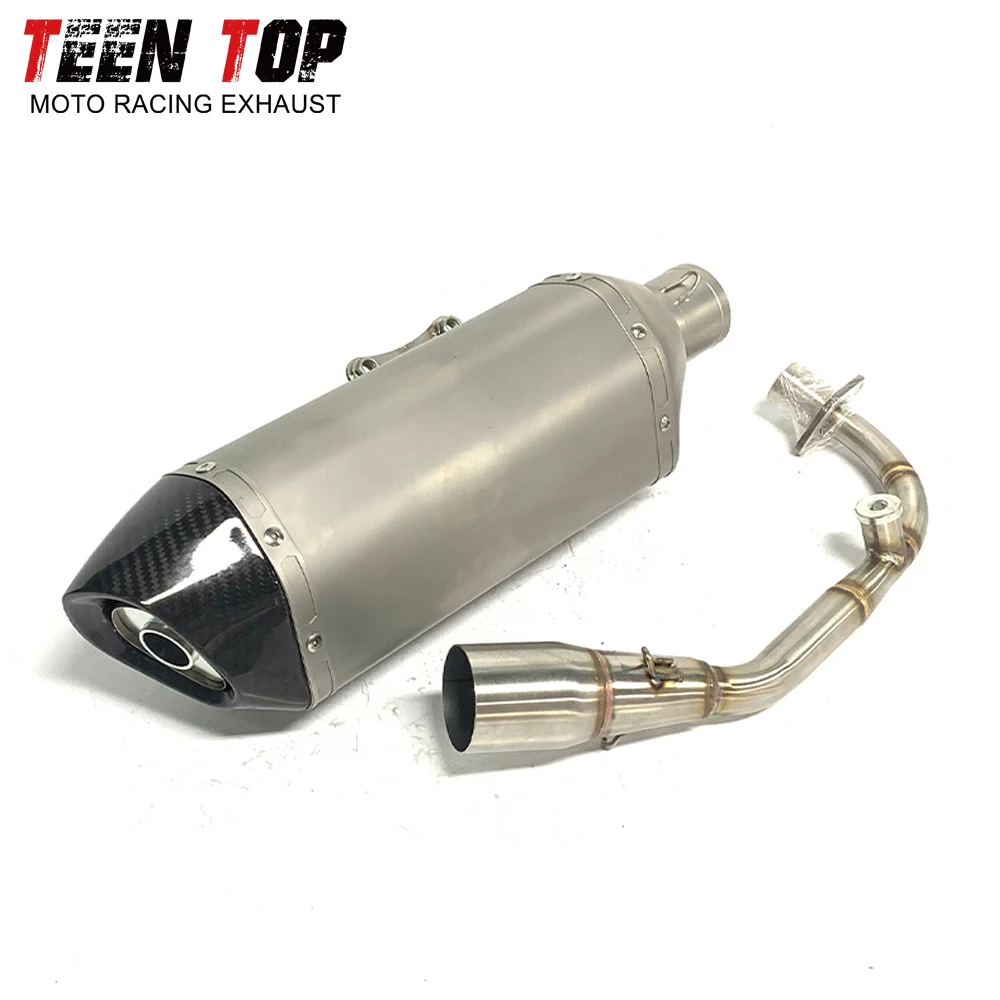 For Vespa Sprint /Primavera 125IE 150IE 3V Piaggo Liberty Motorcycle Exhaust Pipe Full System Escape Motobike Elbow 125cc