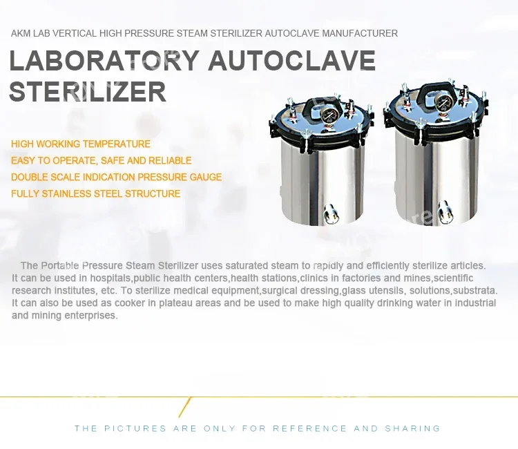 Laboratory High Pressure Steam Sterilizer Autoclave