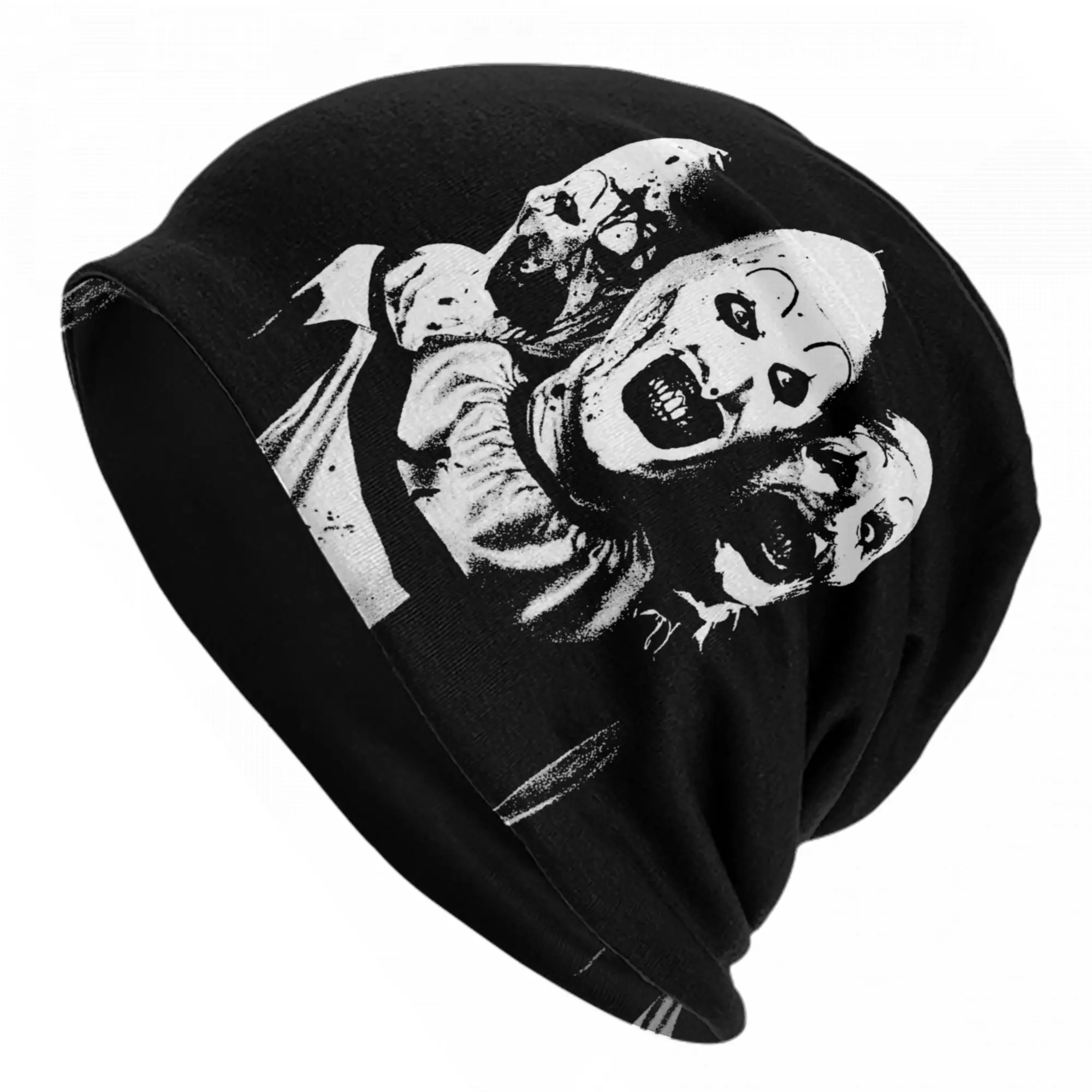 Terrifier Clown Horror Movie Bonnet Hats Autumn Winter Ski Skullies Beanies Hats  for Men Women Summer Multifunction Cap