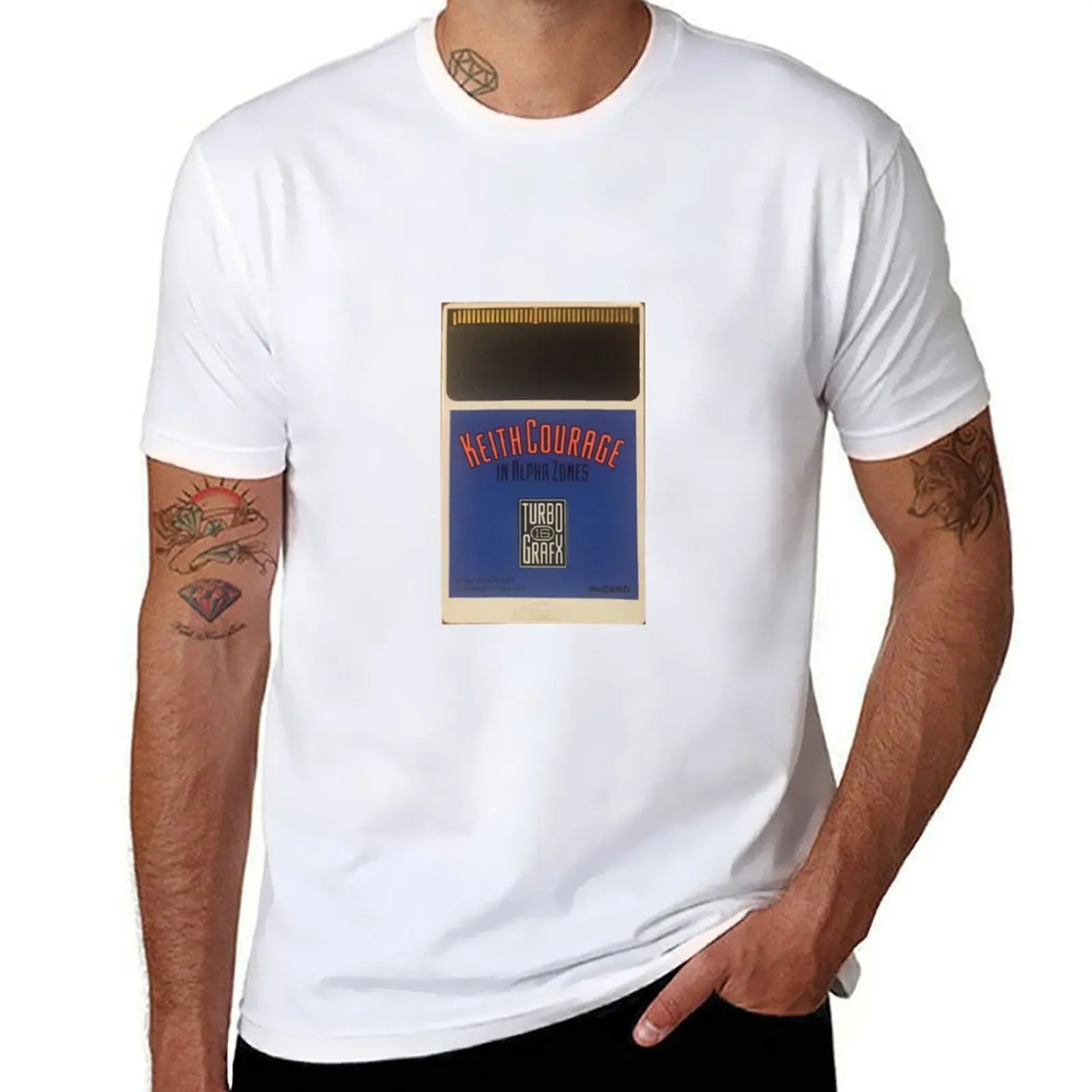 

Turbografx 16 Keith Courage T-Shirt man t shirts for men casual anime t shirts for man