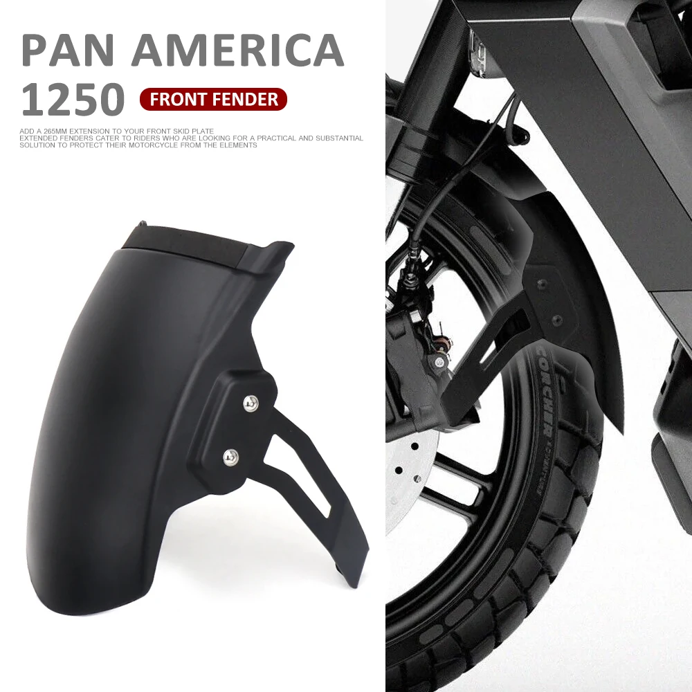 New PA1250 PA1250S Motorcycle Front Fender Cover Black For Pan America 1250 S PAN AMERICA 1250 Special 2021 2022 2023 2024