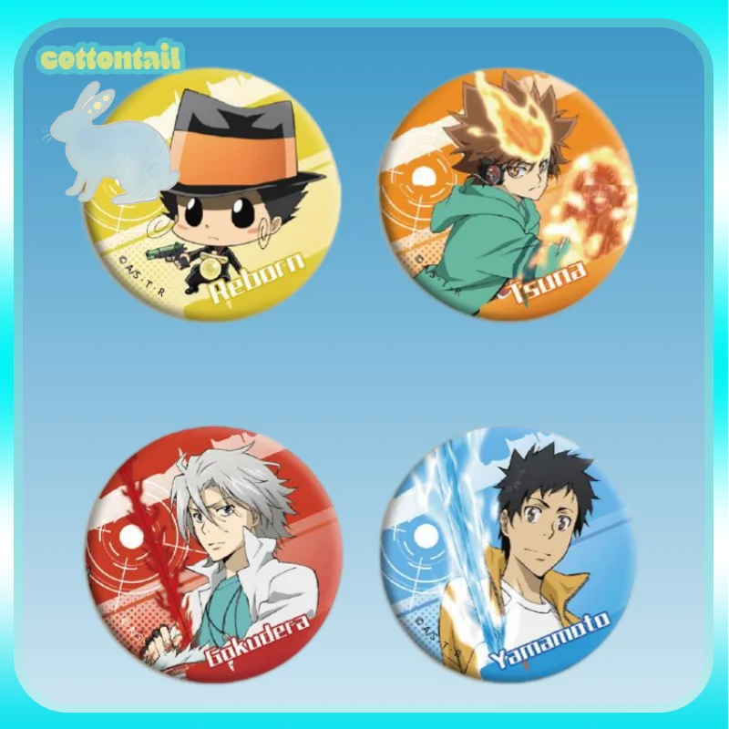 

Официальный значок MLWM Hitman Reborn Battle Time Series 58 мм из жести, аниме-атрибутика, коллекционные товары ACG, игрушки, подарок для девочек