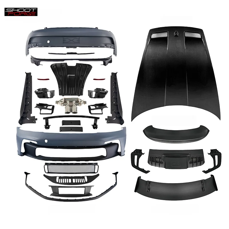 

STLFPorsches Carrera 992 GT3/GT3RS Полный комплект кузова с передней крышкой Боковые юбки заднего крыла — матовая отделка Материал ПП правое положение